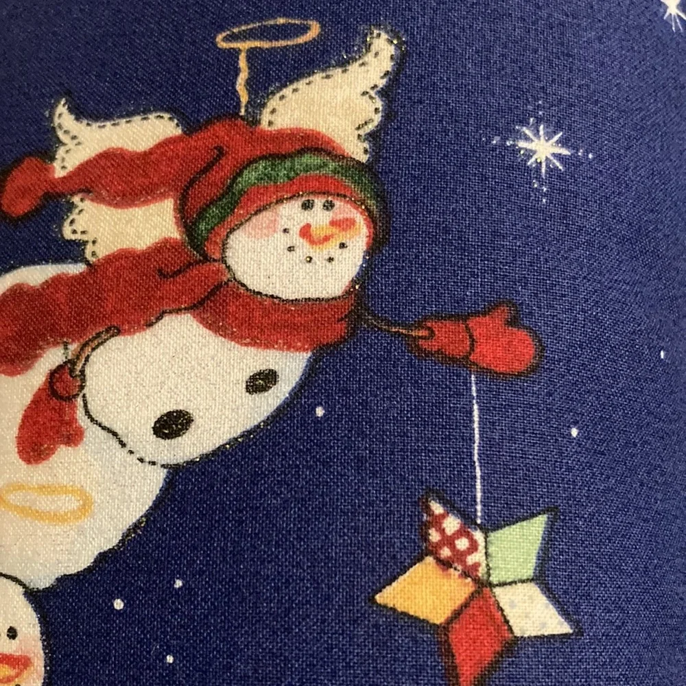 Hand Crafted Flying Angel Snowmen Pillows (2)